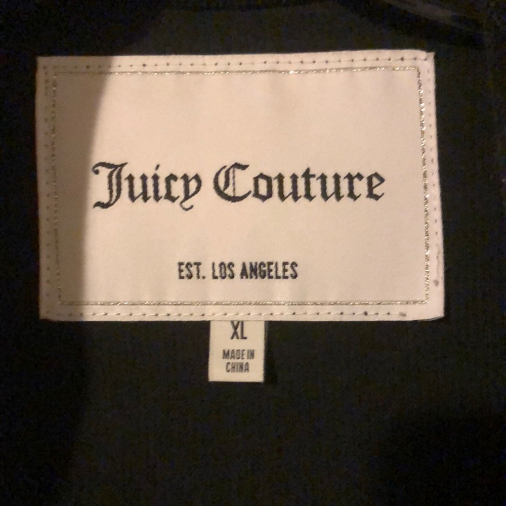 Juicy Couture Black Jacket with Zipper Accents - Picture 2 of 6